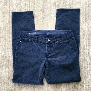 Ann Taylor Paisley Print Jeans EUC